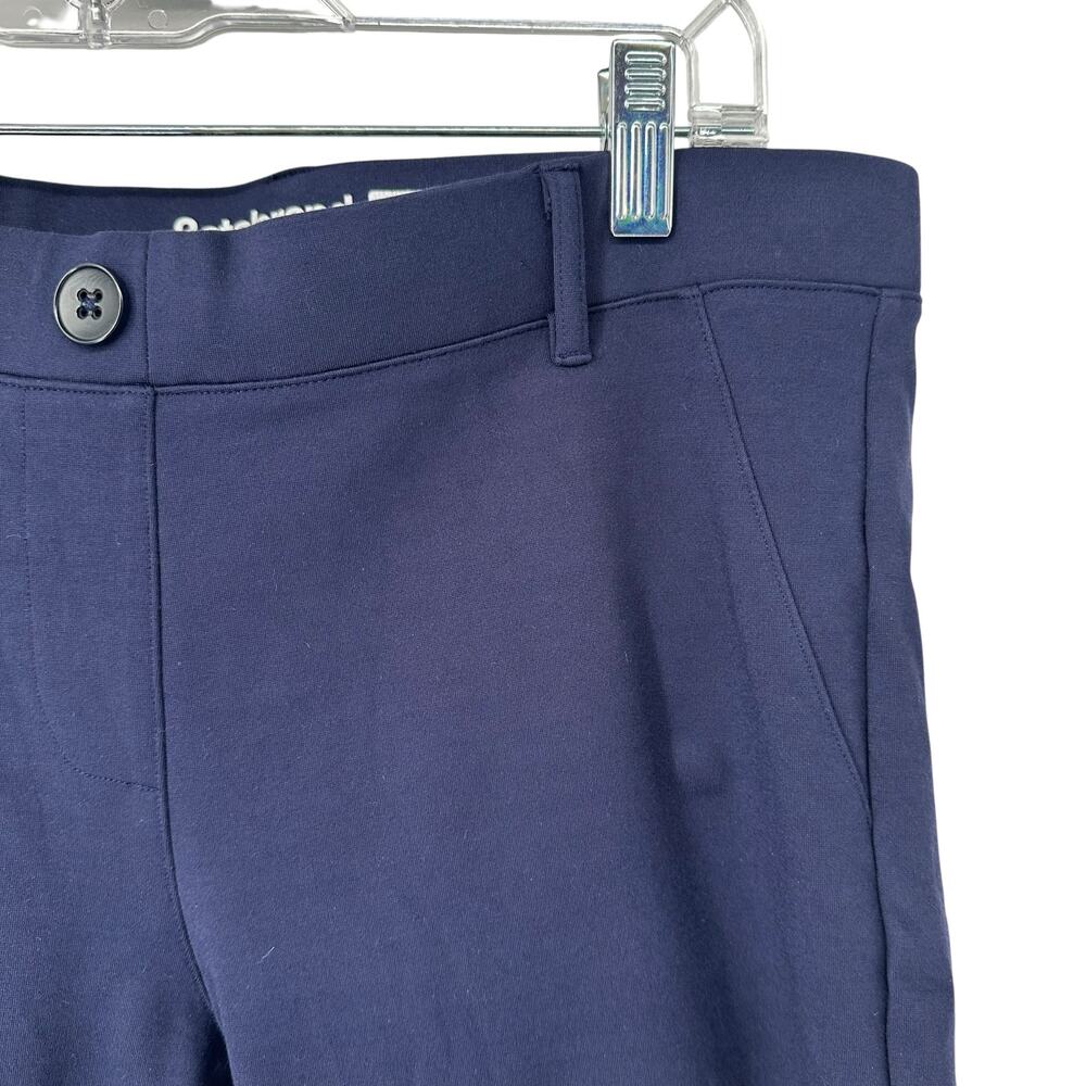 Betabrand Women's Navy Cropped Straight Yoga Pants Medium - Picture 4 of 7